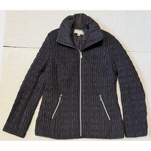 ANNE KLEIN Briana - Women's Smoke (Dark Gray) Scrunchy Jacket - Size Small